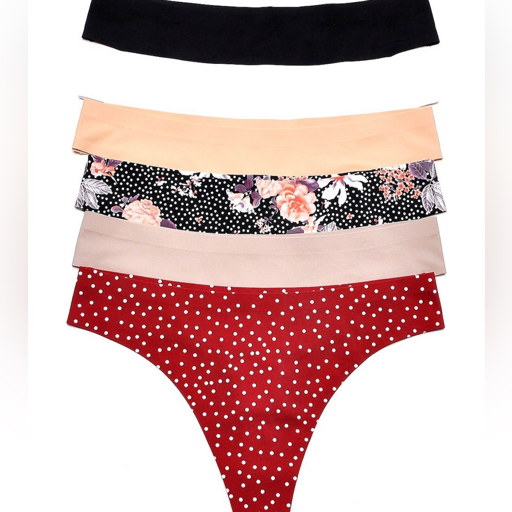 ILYS Pack of 6 Seamless Thongs assorted colors